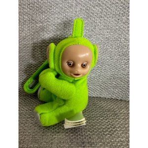 Vintage 2000 Teletubbies Plush Clip On Keychain Dipsy Plush Green itsy bitsy